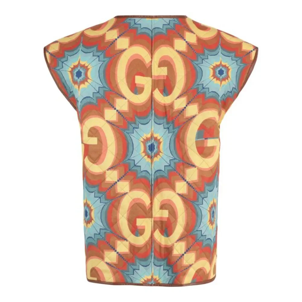 Gucci GG Kaleidoscope Quilted Vest Multi Mens